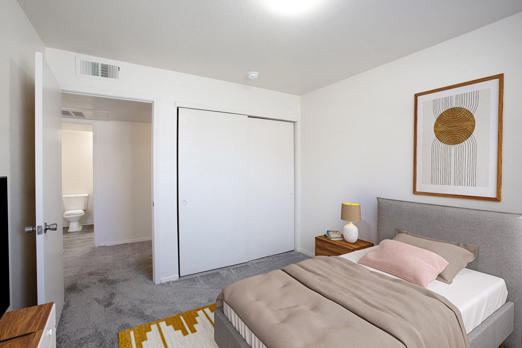 Bedroom 3 Bedroom Floorplan at Aspen Ridge Apartments in Albuquerque New Mexico